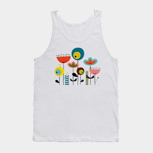 Mid Century Flowers Tank Top